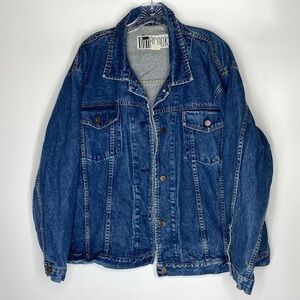Vintage Outbrook Denim Jean Trucker Jacket Size 3X